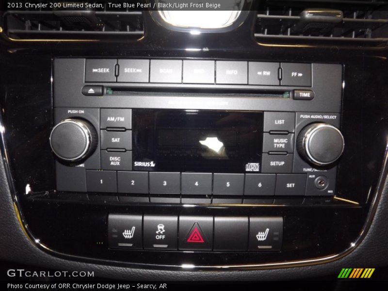 True Blue Pearl / Black/Light Frost Beige 2013 Chrysler 200 Limited Sedan