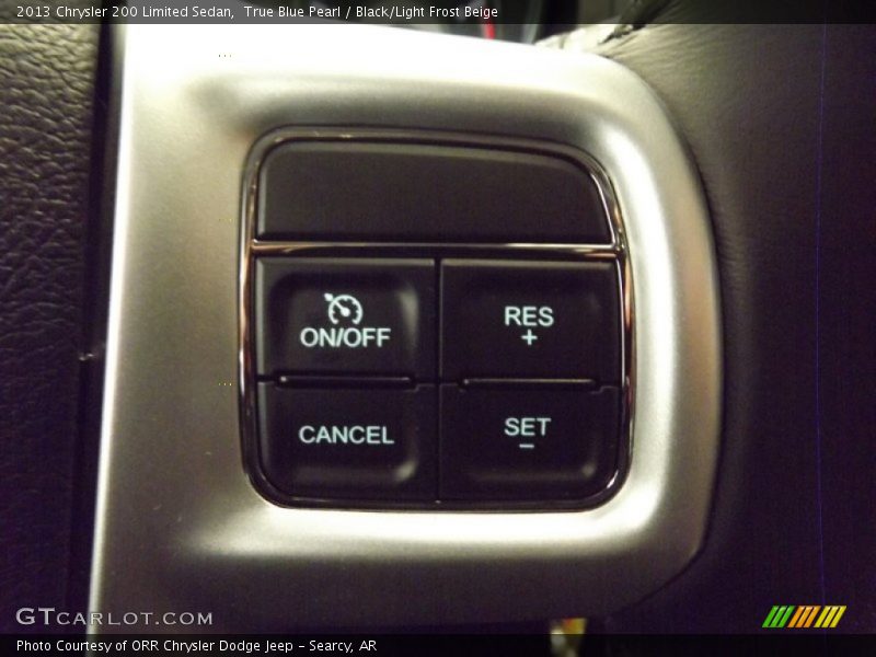 True Blue Pearl / Black/Light Frost Beige 2013 Chrysler 200 Limited Sedan