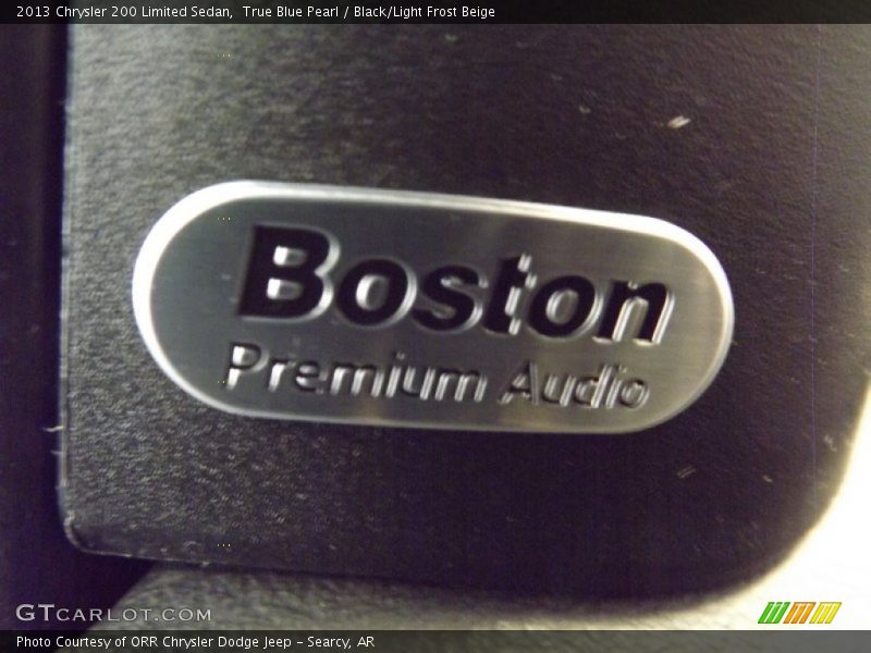 True Blue Pearl / Black/Light Frost Beige 2013 Chrysler 200 Limited Sedan