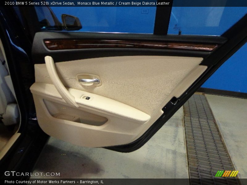 Monaco Blue Metallic / Cream Beige Dakota Leather 2010 BMW 5 Series 528i xDrive Sedan