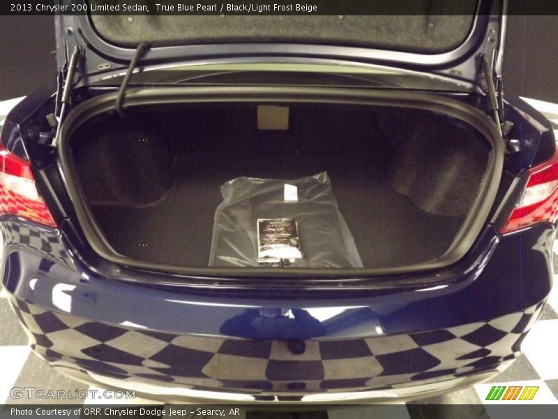 True Blue Pearl / Black/Light Frost Beige 2013 Chrysler 200 Limited Sedan