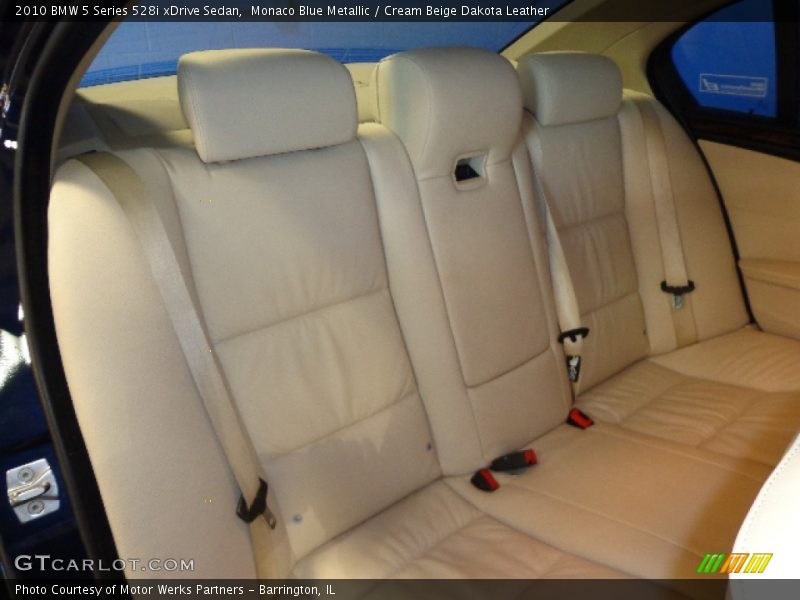 Monaco Blue Metallic / Cream Beige Dakota Leather 2010 BMW 5 Series 528i xDrive Sedan