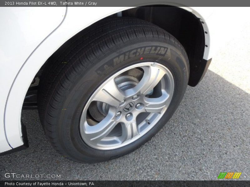 Taffeta White / Gray 2013 Honda Pilot EX-L 4WD