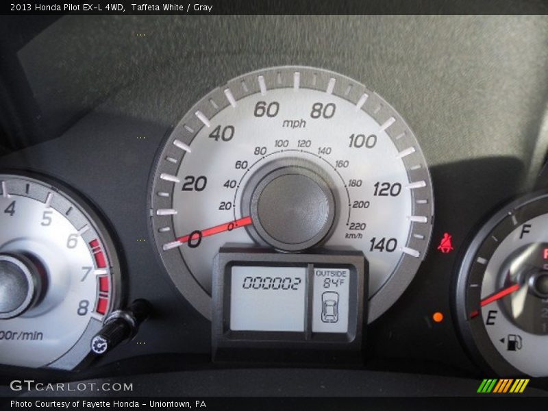 Taffeta White / Gray 2013 Honda Pilot EX-L 4WD