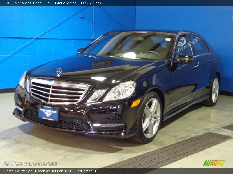 Black / Black 2013 Mercedes-Benz E 350 4Matic Sedan