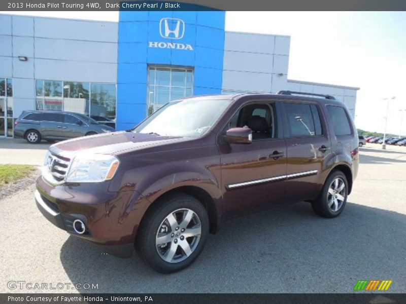 Dark Cherry Pearl / Black 2013 Honda Pilot Touring 4WD