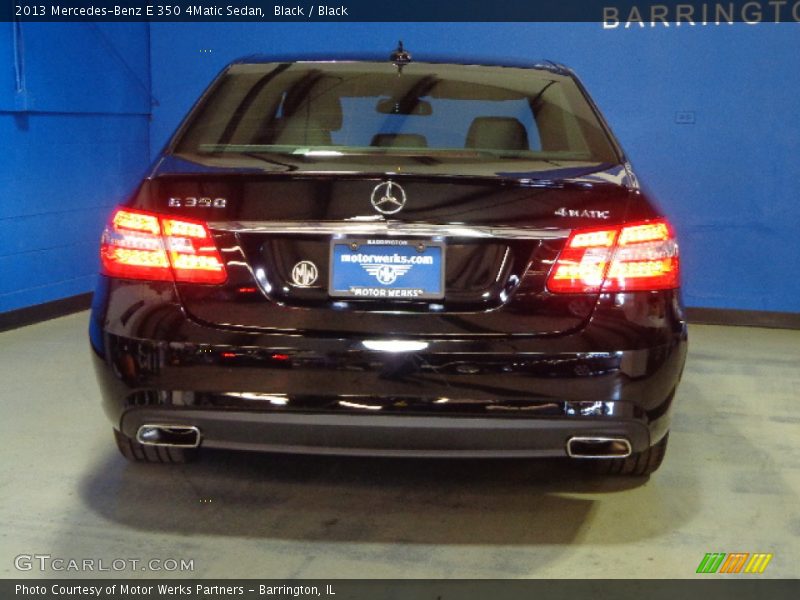 Black / Black 2013 Mercedes-Benz E 350 4Matic Sedan