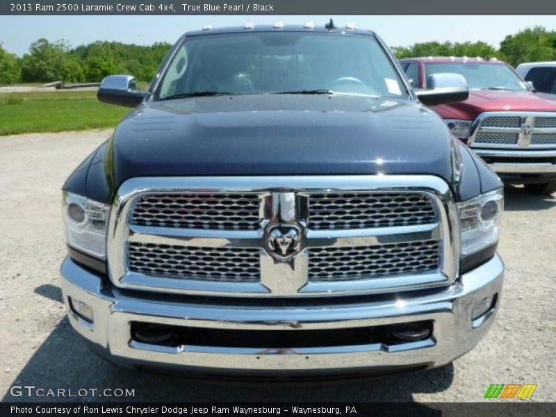 True Blue Pearl / Black 2013 Ram 2500 Laramie Crew Cab 4x4