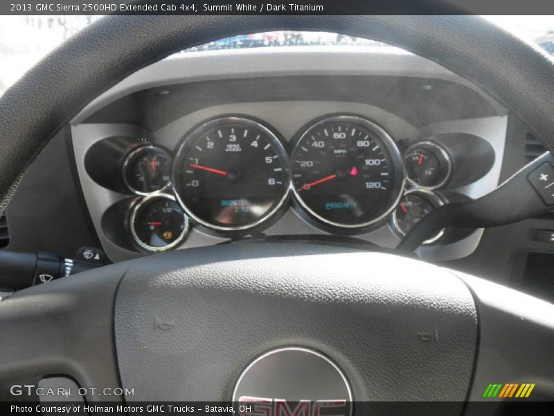 Summit White / Dark Titanium 2013 GMC Sierra 2500HD Extended Cab 4x4