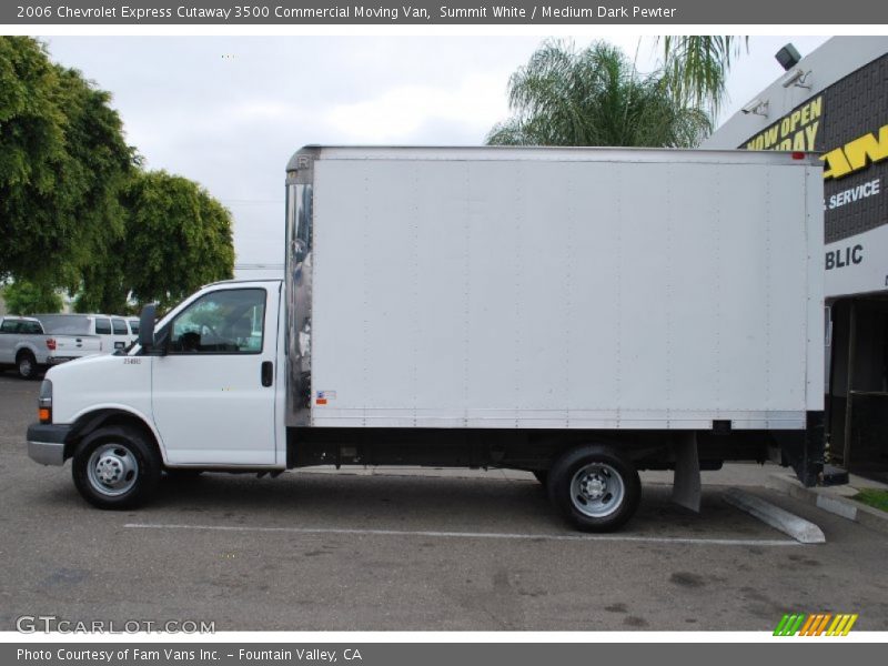 Summit White / Medium Dark Pewter 2006 Chevrolet Express Cutaway 3500 Commercial Moving Van