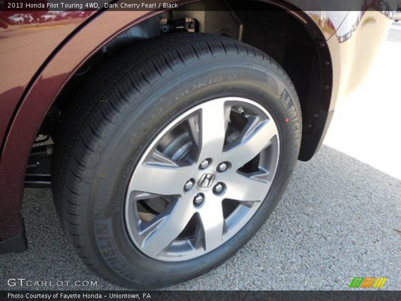 Dark Cherry Pearl / Black 2013 Honda Pilot Touring 4WD