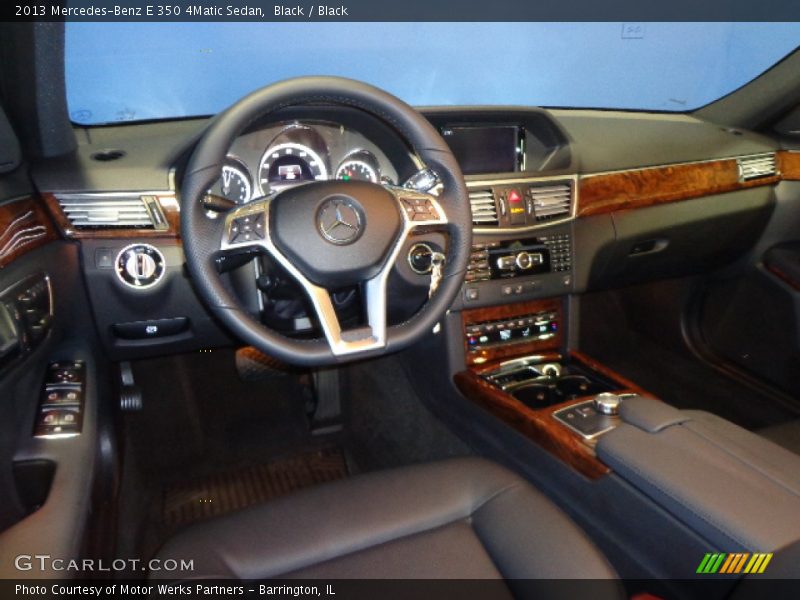 Black / Black 2013 Mercedes-Benz E 350 4Matic Sedan
