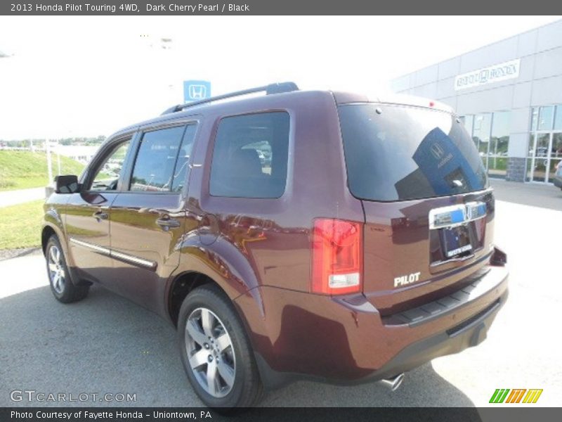 Dark Cherry Pearl / Black 2013 Honda Pilot Touring 4WD