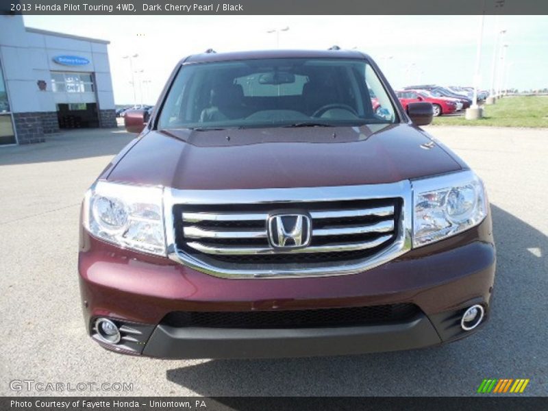 Dark Cherry Pearl / Black 2013 Honda Pilot Touring 4WD