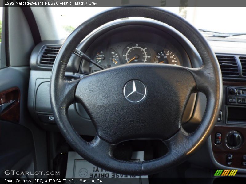 Black / Grey 1999 Mercedes-Benz ML 320 4Matic