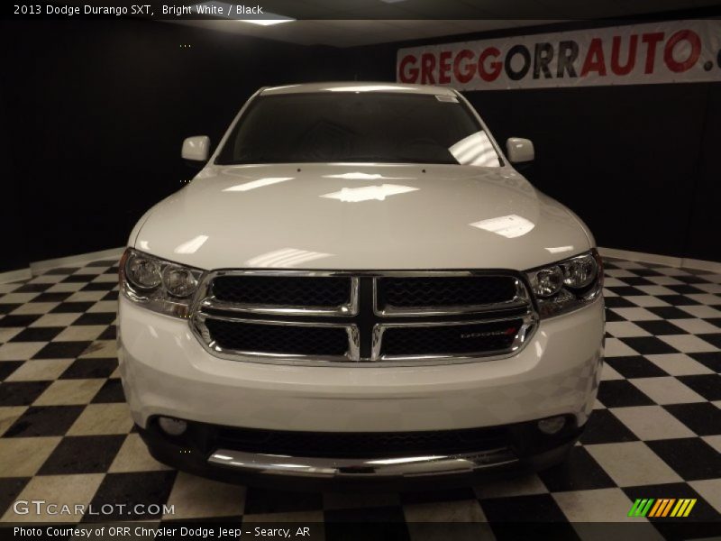 Bright White / Black 2013 Dodge Durango SXT