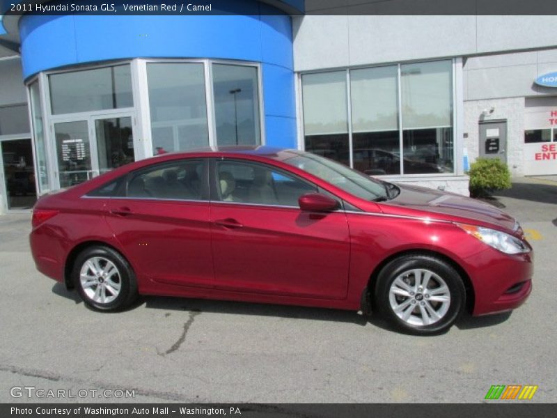 Venetian Red / Camel 2011 Hyundai Sonata GLS