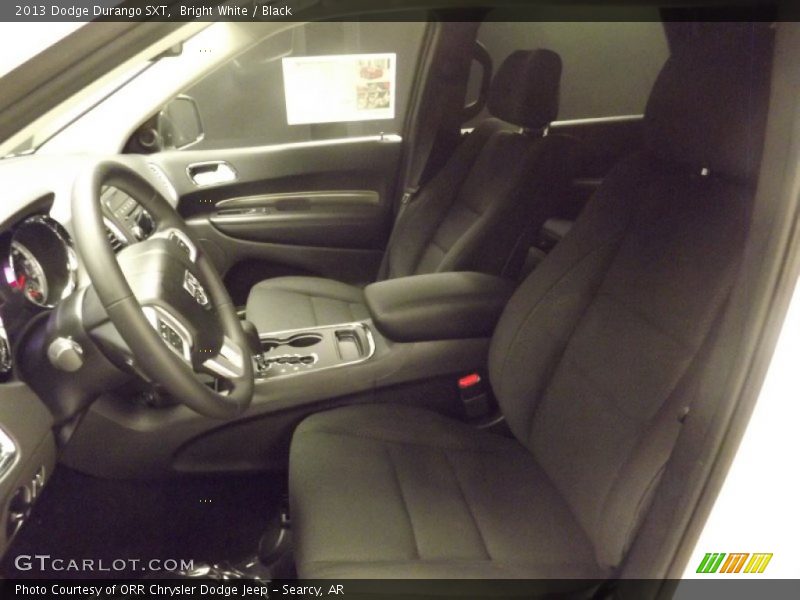 Bright White / Black 2013 Dodge Durango SXT