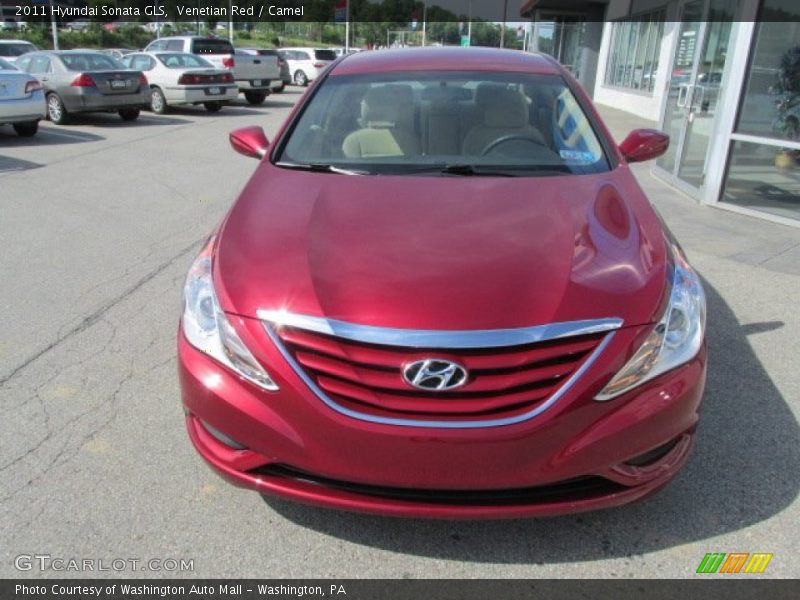 Venetian Red / Camel 2011 Hyundai Sonata GLS