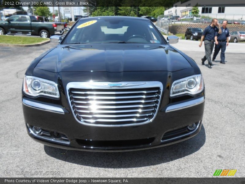 Gloss Black / Black 2012 Chrysler 300 C AWD