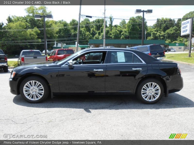 Gloss Black / Black 2012 Chrysler 300 C AWD
