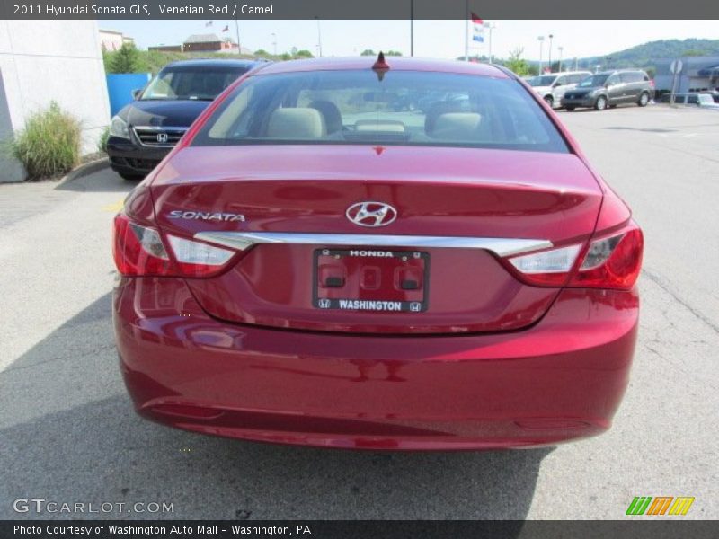 Venetian Red / Camel 2011 Hyundai Sonata GLS