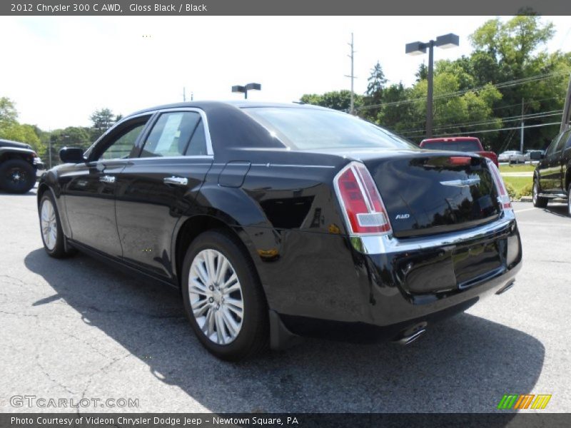 Gloss Black / Black 2012 Chrysler 300 C AWD