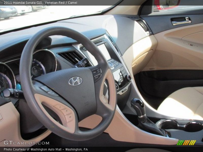 Venetian Red / Camel 2011 Hyundai Sonata GLS