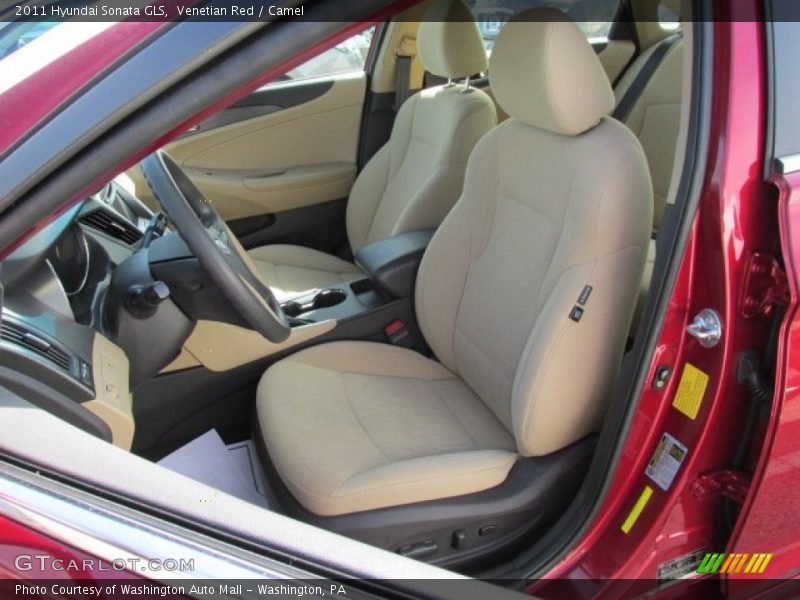 Venetian Red / Camel 2011 Hyundai Sonata GLS