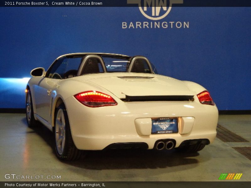 Cream White / Cocoa Brown 2011 Porsche Boxster S