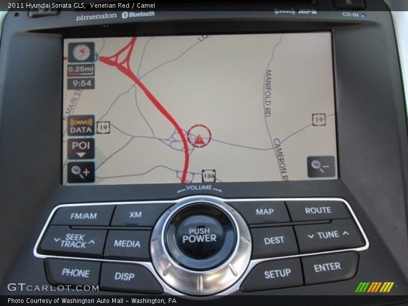 Venetian Red / Camel 2011 Hyundai Sonata GLS