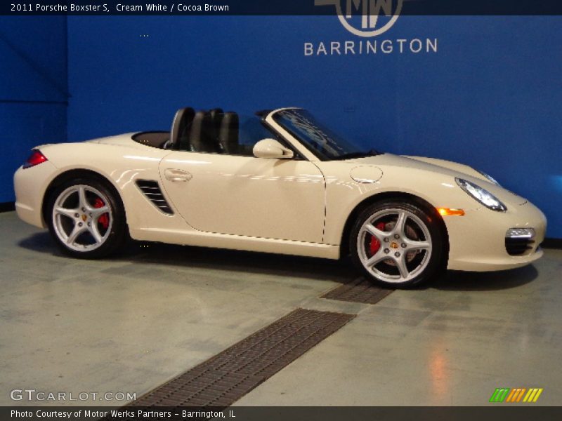 Cream White / Cocoa Brown 2011 Porsche Boxster S
