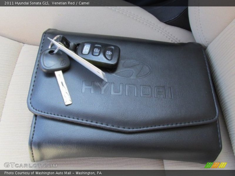 Venetian Red / Camel 2011 Hyundai Sonata GLS
