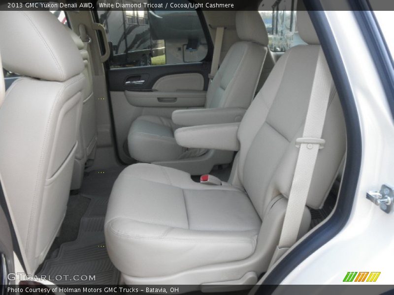 White Diamond Tricoat / Cocoa/Light Cashmere 2013 GMC Yukon Denali AWD