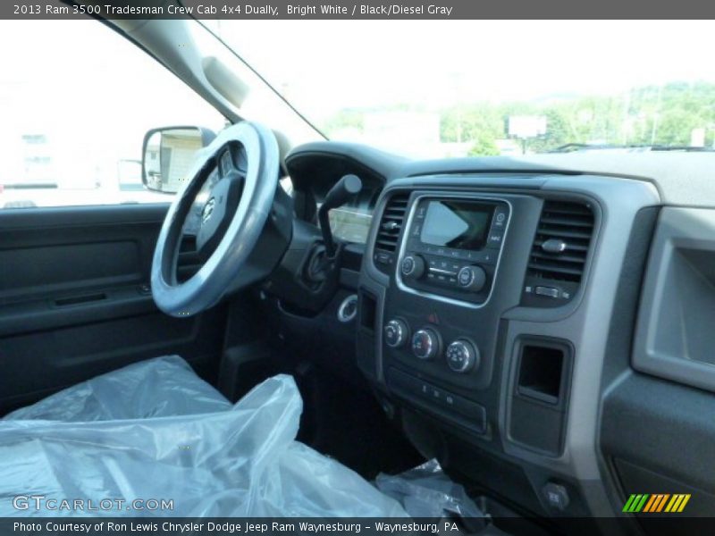 Bright White / Black/Diesel Gray 2013 Ram 3500 Tradesman Crew Cab 4x4 Dually