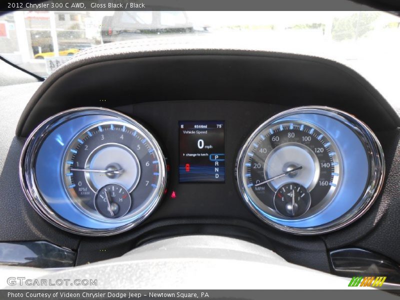 Gloss Black / Black 2012 Chrysler 300 C AWD