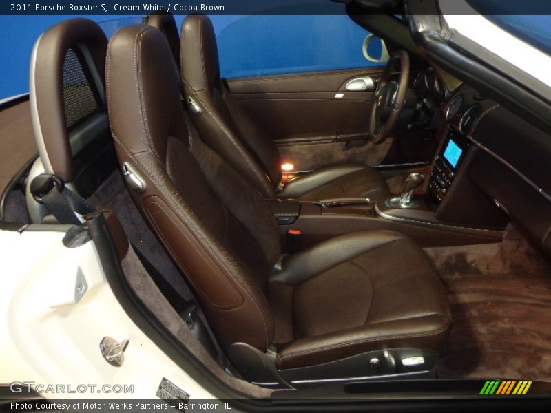 Cream White / Cocoa Brown 2011 Porsche Boxster S