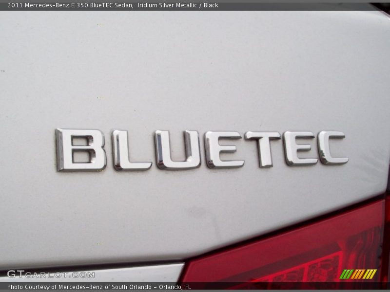 Iridium Silver Metallic / Black 2011 Mercedes-Benz E 350 BlueTEC Sedan