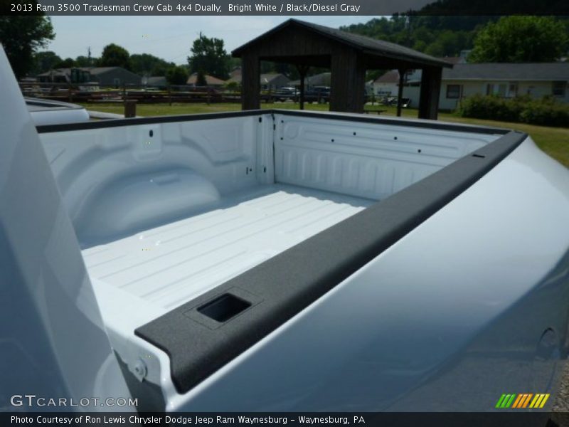 Bright White / Black/Diesel Gray 2013 Ram 3500 Tradesman Crew Cab 4x4 Dually