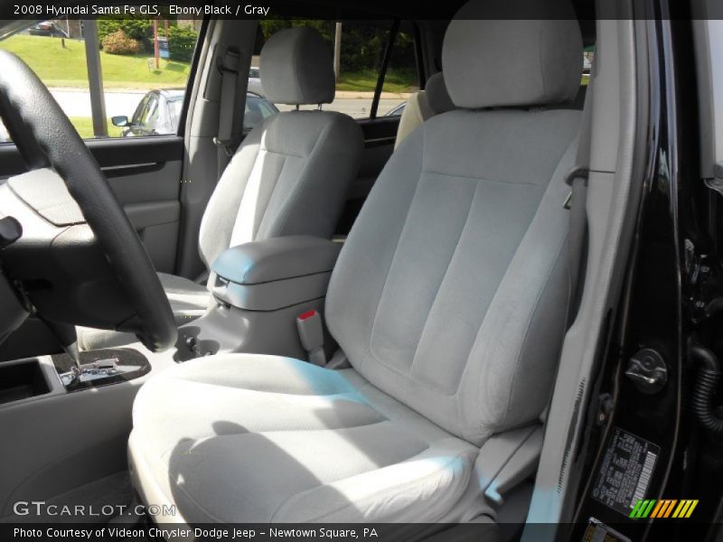 Ebony Black / Gray 2008 Hyundai Santa Fe GLS
