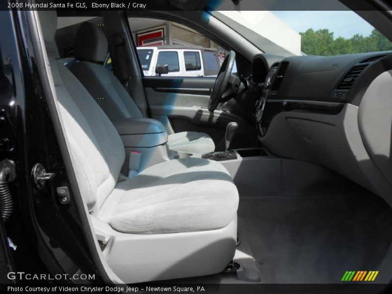 Ebony Black / Gray 2008 Hyundai Santa Fe GLS