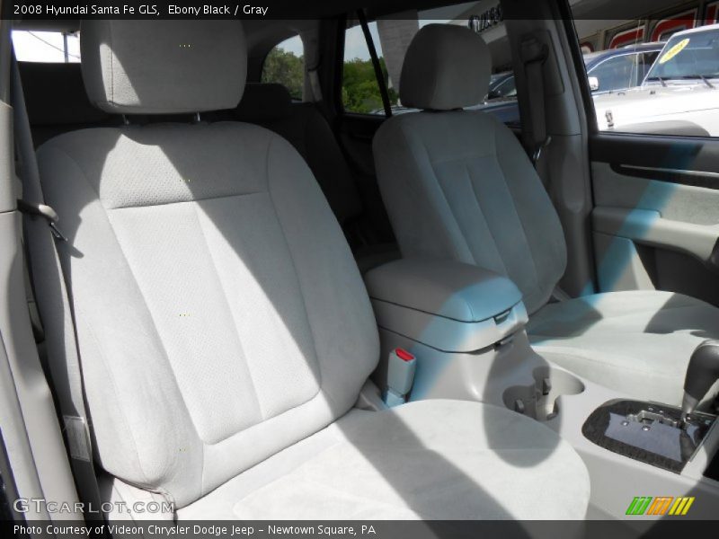 Ebony Black / Gray 2008 Hyundai Santa Fe GLS