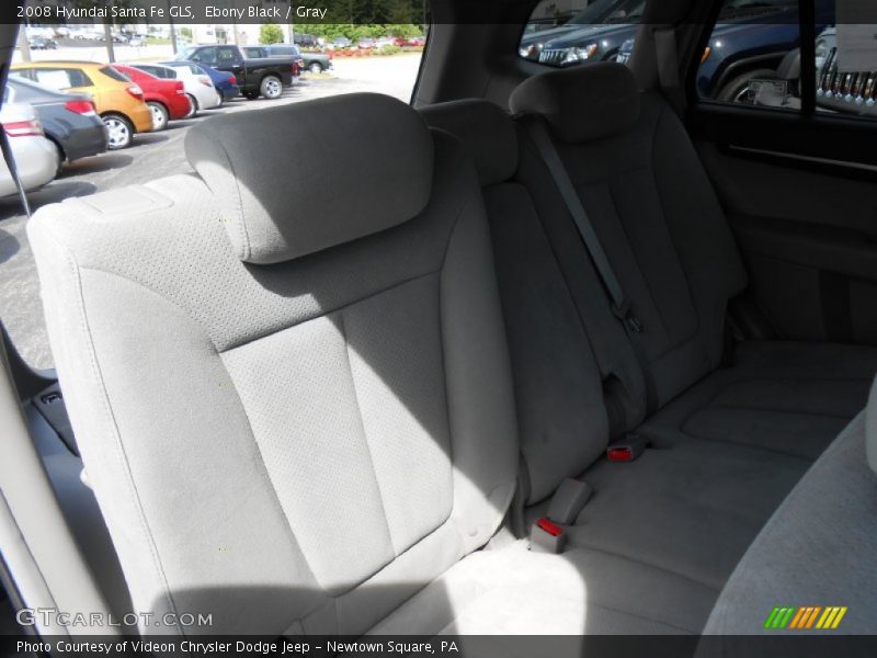 Ebony Black / Gray 2008 Hyundai Santa Fe GLS