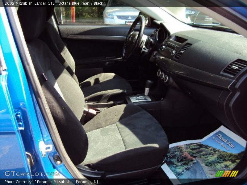 Octane Blue Pearl / Black 2009 Mitsubishi Lancer GTS
