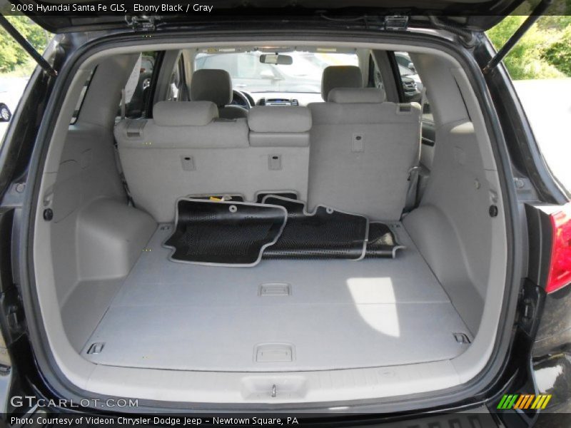 Ebony Black / Gray 2008 Hyundai Santa Fe GLS