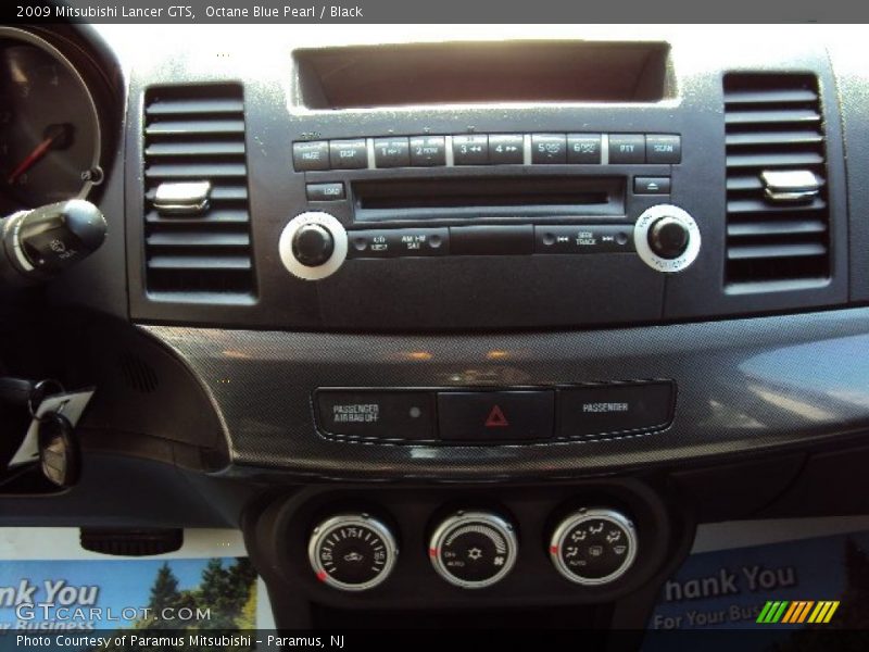 Octane Blue Pearl / Black 2009 Mitsubishi Lancer GTS