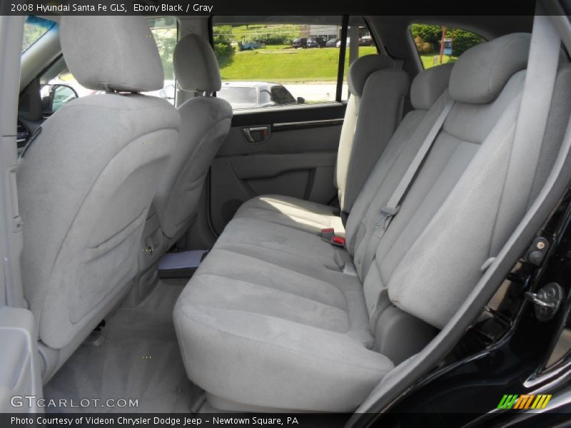 Ebony Black / Gray 2008 Hyundai Santa Fe GLS