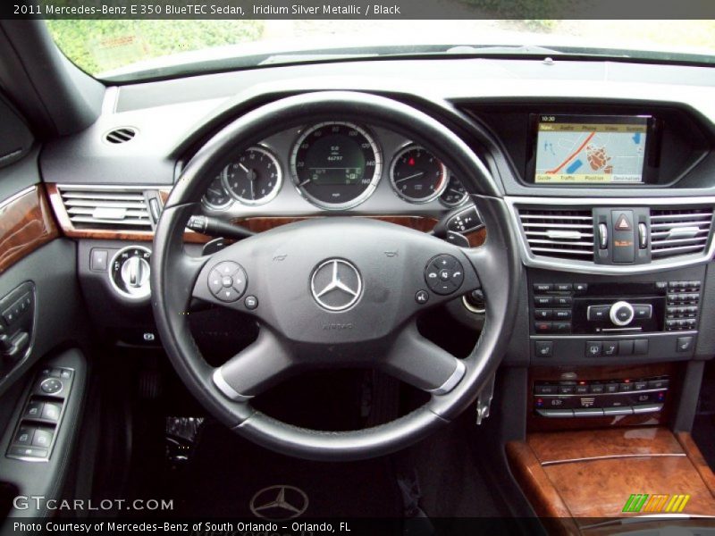 Iridium Silver Metallic / Black 2011 Mercedes-Benz E 350 BlueTEC Sedan