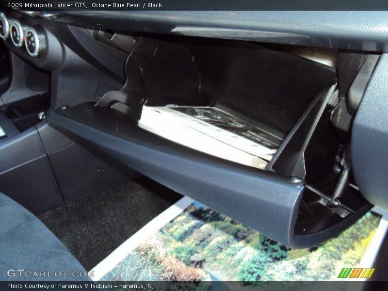 Octane Blue Pearl / Black 2009 Mitsubishi Lancer GTS