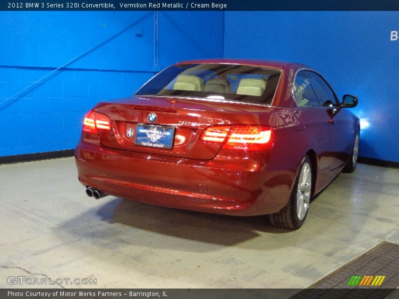 Vermilion Red Metallic / Cream Beige 2012 BMW 3 Series 328i Convertible